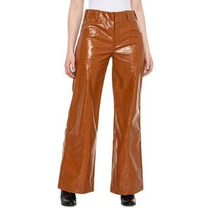 Free People Vegan Wide Leg Going Out Trouser Pant